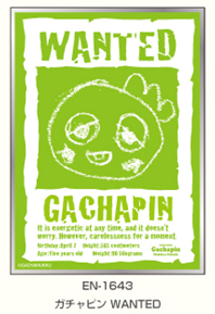 4/10締切【スリーブ予約】ガチャピン・ムック キャラクタースリーブ ガチャピン WANTED(EN-1643)(65枚入り) 【26年6月26日発売】