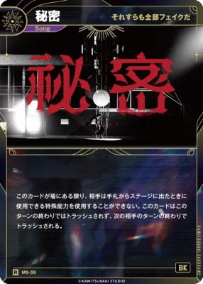 【それすらも全部フェイクだ】秘密【KT/MS/35R】