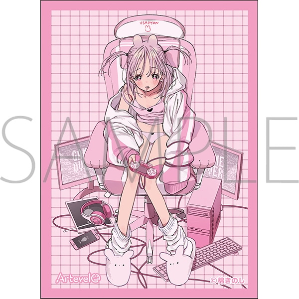7/12締切【スリーブ予約】Arteveloカードスリーブ　棉きのし　「USAPYON」（art-030）(65枚入り) 【26年9月11日発売】