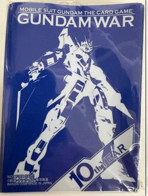 ガンダムウォー スリーブ　ショップチャンピオンシップ大会優勝賞品　エクシア 10TH YEAR