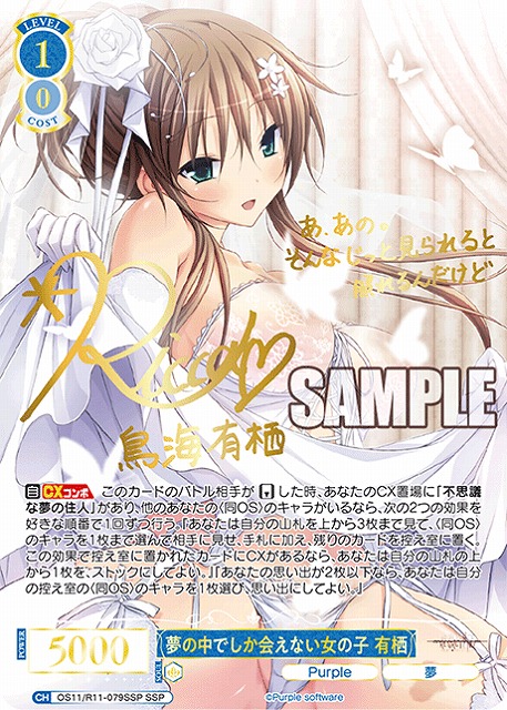 ※秋葉原店併用商品 夢の中でしか会えない女の子 有栖(SSP) 【OS11/R11-079SSP】