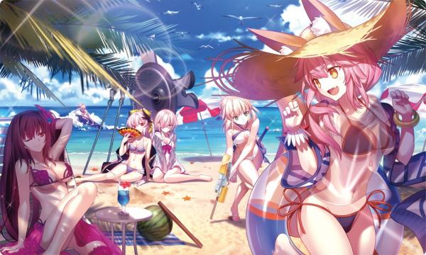 【買取品】CakeRabbits「水着サーヴァント」プレイマット