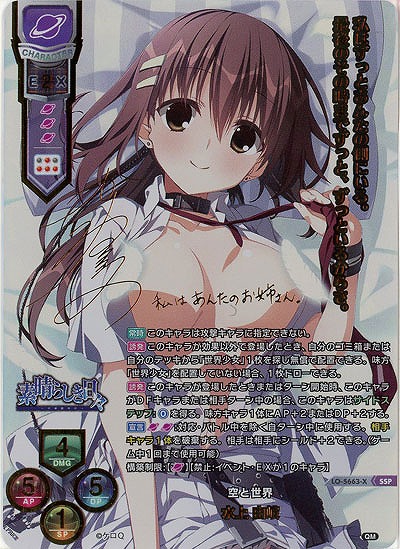 ※秋葉原店併用商品 【キズ有り特価A】 空と世界 水上 由岐 【LO-5663SSP】