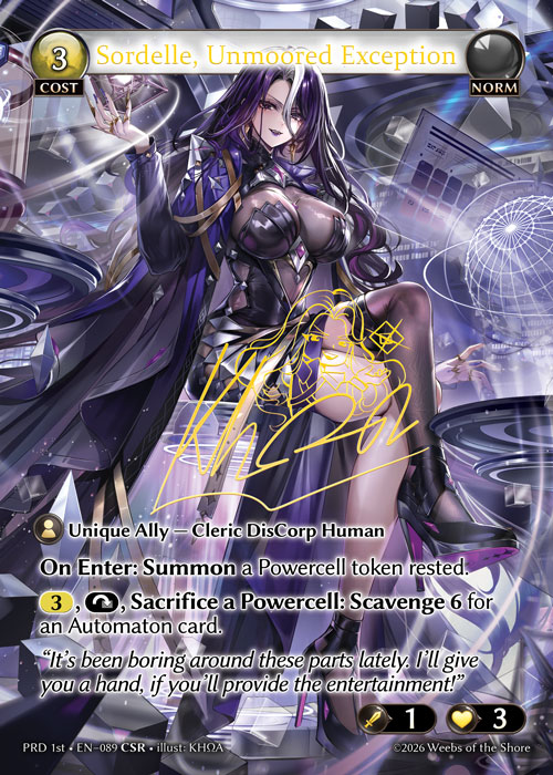 ※秋葉原店併用商品 Sordelle, Unmoored Exception 【PRD 1st • EN–089 • CSR】