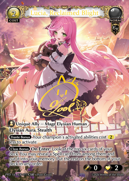 ※秋葉原店併用商品 Lucia, Reclaimed Blight 【PRD 1st • EN–073 • CSR】