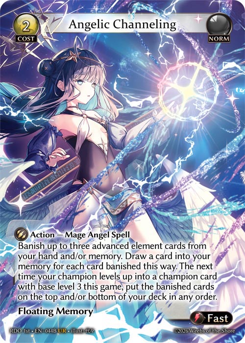 ※秋葉原店併用商品 Angelic Channeling (foil) 【RDO 1st • EN–044B • URF】