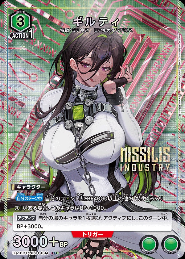 ギルティ(★) 【UA18BT/NIK/1/094US★】