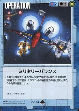 ミリタリーバランス 【青O-124】18弾