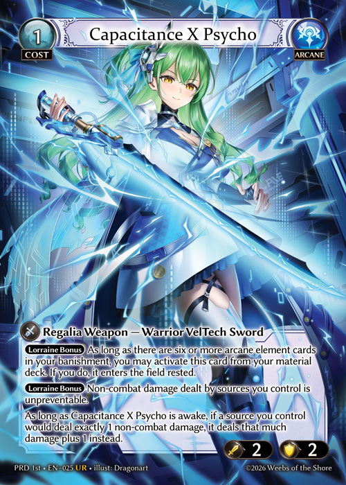 ※秋葉原店併用商品 Capacitance X Psycho 【PRD 1st • EN–025 • UR】