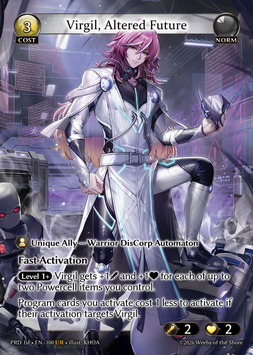 ※秋葉原店併用商品 Virgil, Altered Future 【PRD 1st • EN–100 • UR】