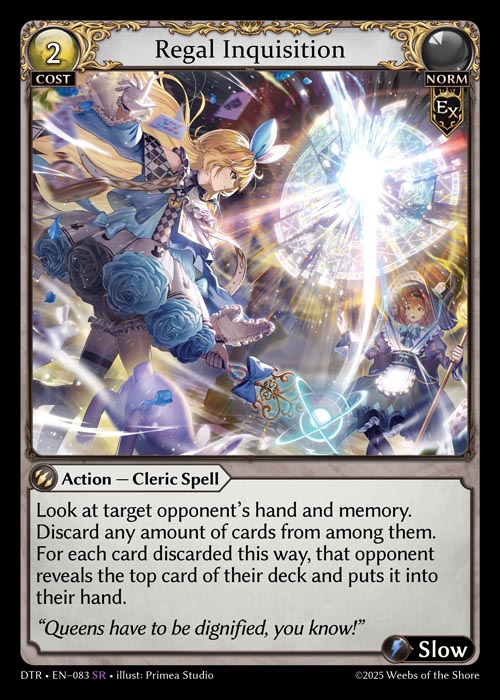 ※秋葉原店併用商品 Regal Inquisition 【DTR • EN–083 • SR】