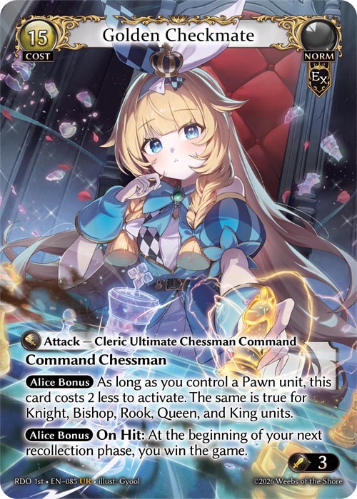 ※秋葉原店併用商品 Golden Checkmate 【RDO 1st • EN–085 • UR】