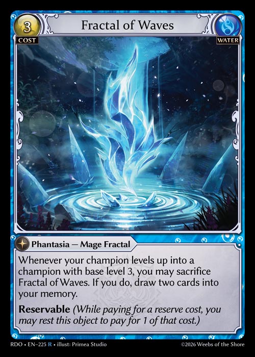 ※秋葉原店併用商品 Fractal of Waves 【RDO • EN–225 • R】