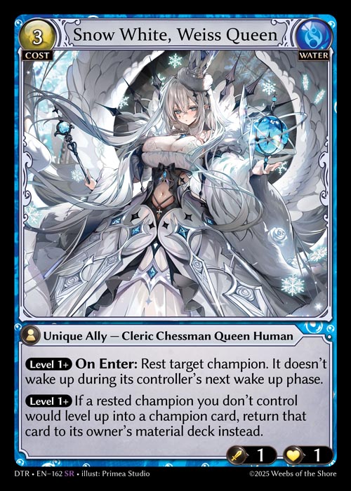 ※秋葉原店併用商品 Snow White, Weiss Queen 【DTR • EN–162 • SR】