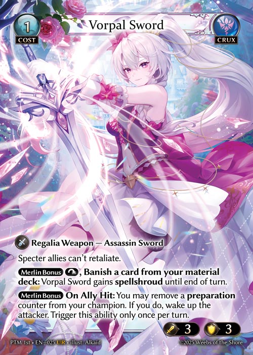 ※秋葉原店併用商品 Vorpal Sword 【PTM 1st • EN–025 • UR】