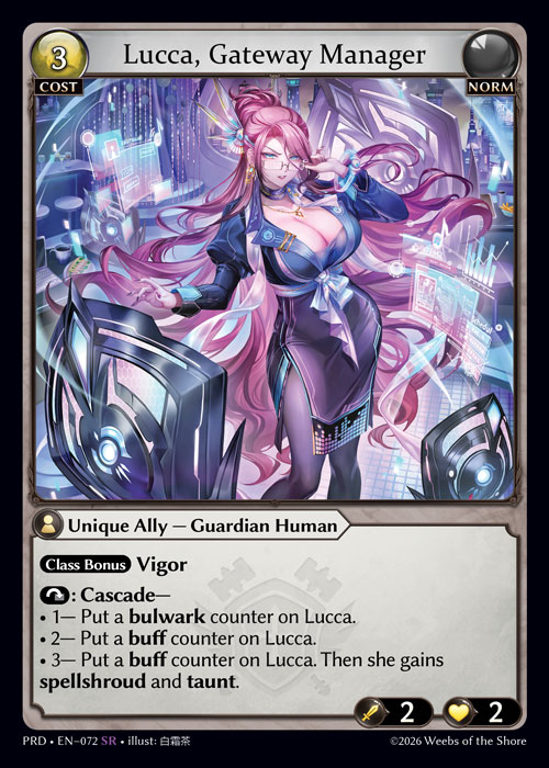 ※秋葉原店併用商品  Lucca, Gateway Manager 【PRD • EN–072 • SR】