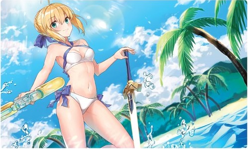 【買取品】cakerabbits「水着セイバー」プレイマット