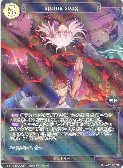 Heaven’s Feel(パラレル) 【Fate/TB1/02NP】