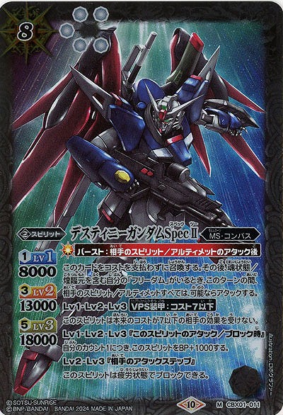 デスティニーガンダムSpecII 【CBX01/011M】