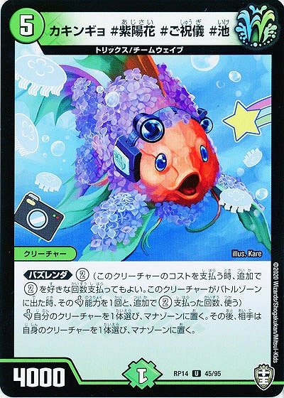 カキンギョ #紫陽花 #ご祝儀 #池 【RP14-45-95U】