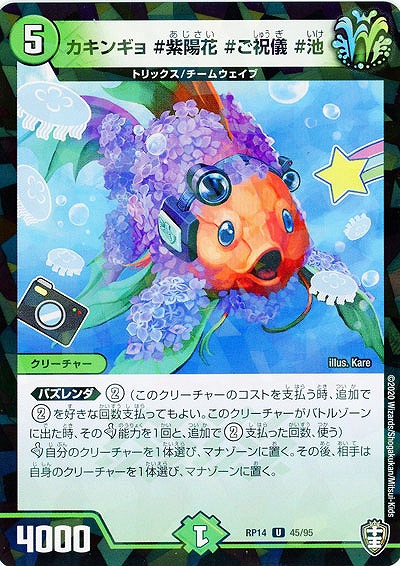 カキンギョ #紫陽花 #ご祝儀 #池(パラレル) 【RP14-45-95UP】