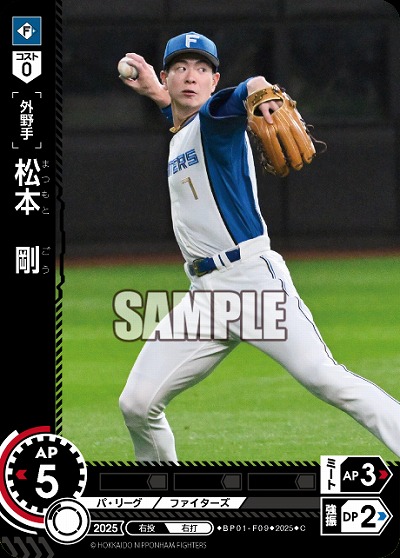 松本　剛(北海道日本ハムファイターズ) 【BP01-F09C】