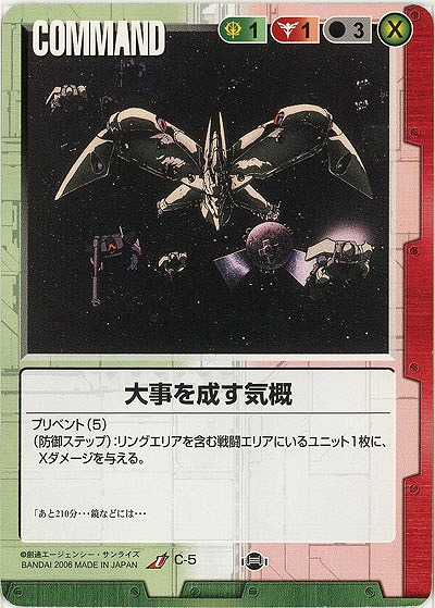 大事を成す気概【C-5】17弾