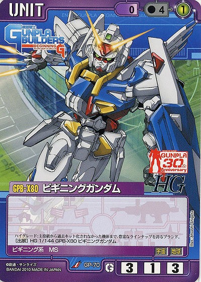 ビギニングガンダム 【紫GP-70】CB2