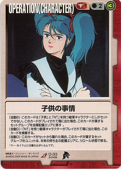 子供の事情 【赤O-33】BB3再録