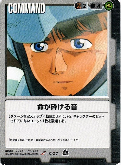 命が砕ける音【黒C-Z7】7弾