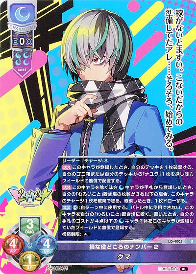 損な役どころのナンバー2 クマ 【LO/4005U】