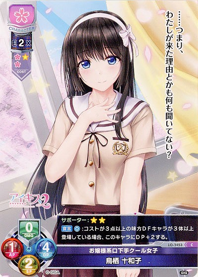 お嬢様系口下手クール女子 鳥栖 十和子 【LO-3453C】