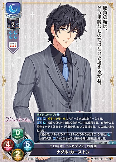 テロ組織『アルカディア』の首領 ナダル・カーストン 【LO-6456U】