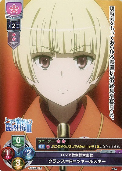 ロシア教会総大主教　クランス=R=ツァールスキー 【LO-1954U】