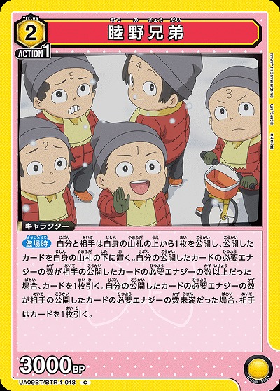 睦野兄弟 【UA09BT/BTR/1/018C】