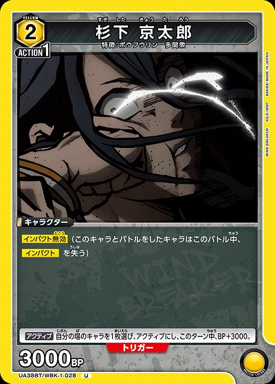 杉下 京太郎 【UA38BT/WBK-1-028U】