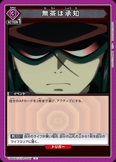 無茶は承知 【UA44BT/EVA-1-067U】