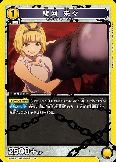 駿河 朱々 【UA49BT/MSS-1-031R】