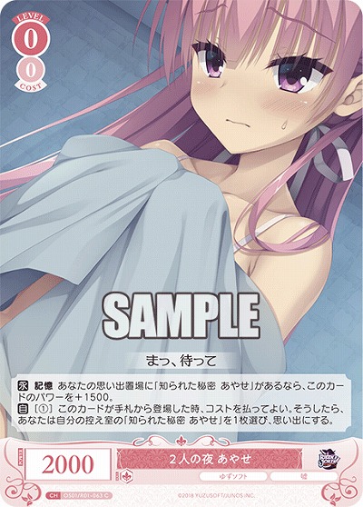 2人の夜 あやせ 【OS01/R01-063C】