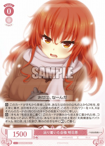 辿り着いた合格 明日原 【OS03/R03-061C】