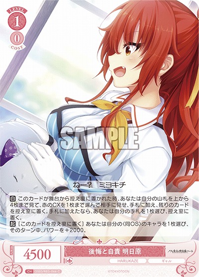 後悔と自責 明日原 【OS03/R03-066C】