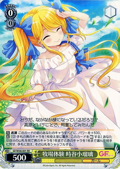 牧場体験時谷小瑠璃 【GF-W38-001RR】