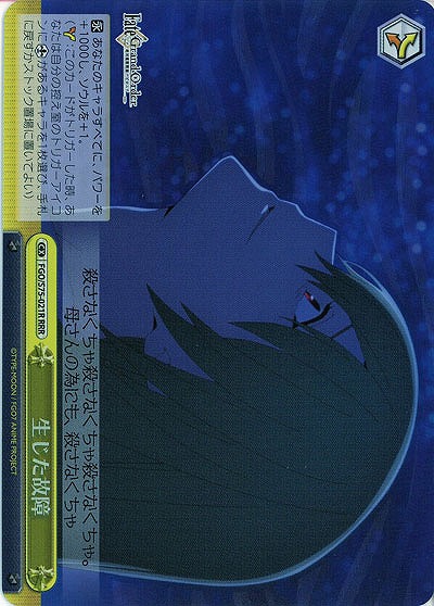 生じた故障(ホイル) 【FGO-S75-021RRRR】