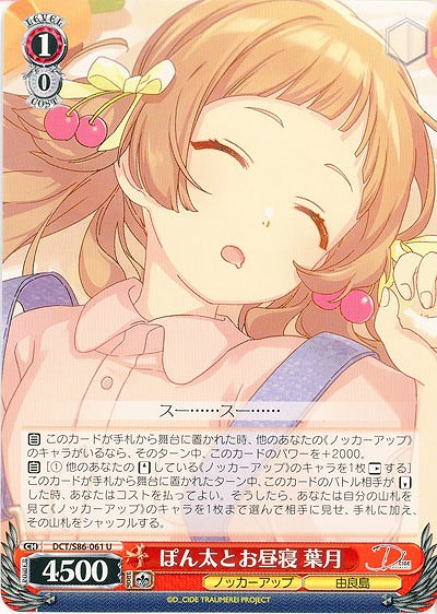 ぽん太とお昼寝 葉月 【DCT/S86/061U】