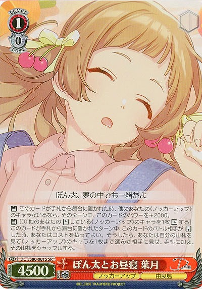 ぽん太とお昼寝 葉月(ホイル) 【DCT/S86/061SSR】