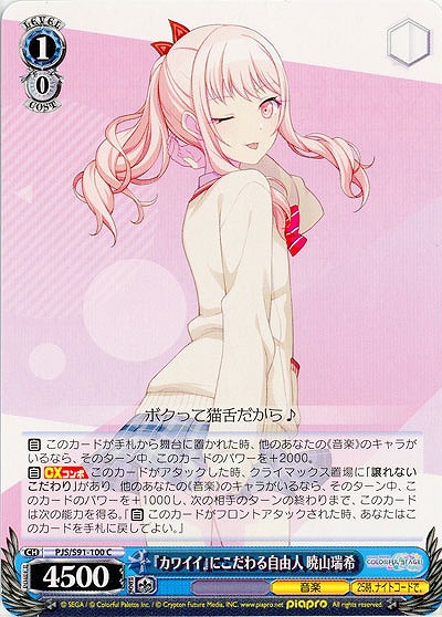 『カワイイ』にこだわる自由人 暁山瑞希 【PJS-S91-100C】