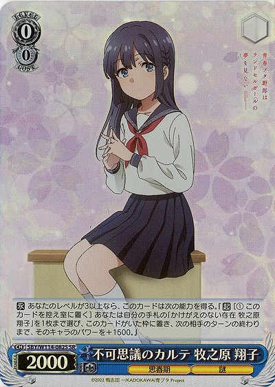 不可思議のカルテ 牧之原 翔子(ホイル) 【SBY/W114/082SR】