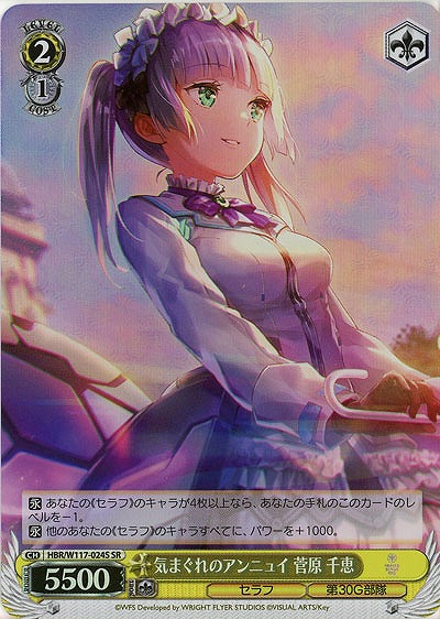 気まぐれのアンニュイ 菅原 千恵(ホイル) 【HBR/W117/024SR】