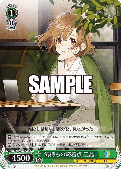 気持ちの終着点 三島 【Shg/W123-052C】