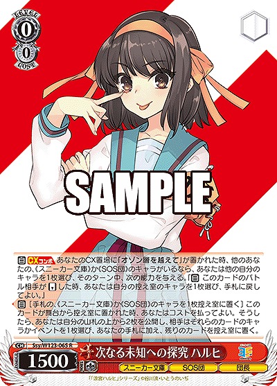 次なる未知への探究 ハルヒ 【Ssy/W123-065R】